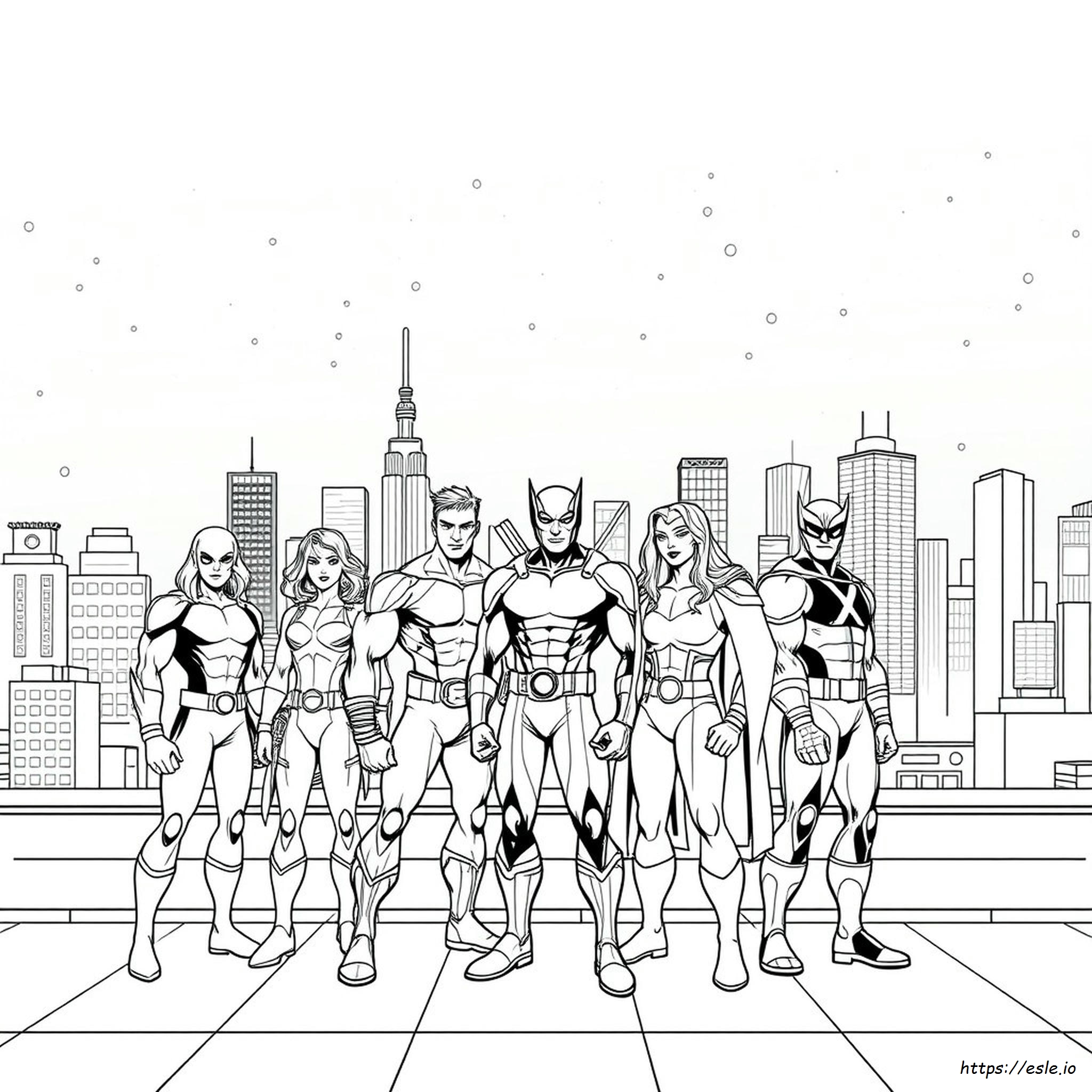 Disegni Da Colorare Degli X-Men Da Stampare