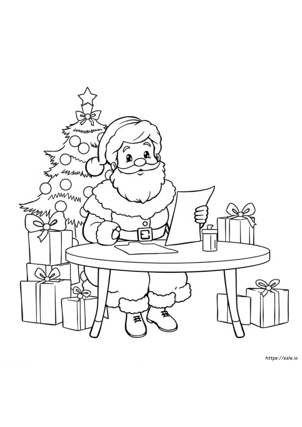 Gambar Mewarnai Nyonya Claus