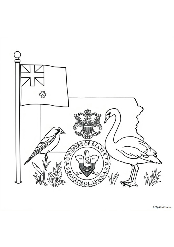 Pennsylvania Simbol Negara Gambar Mewarnai