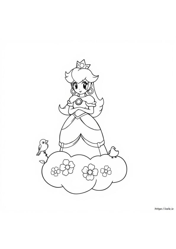Gambar Mewarnai Putri Peach