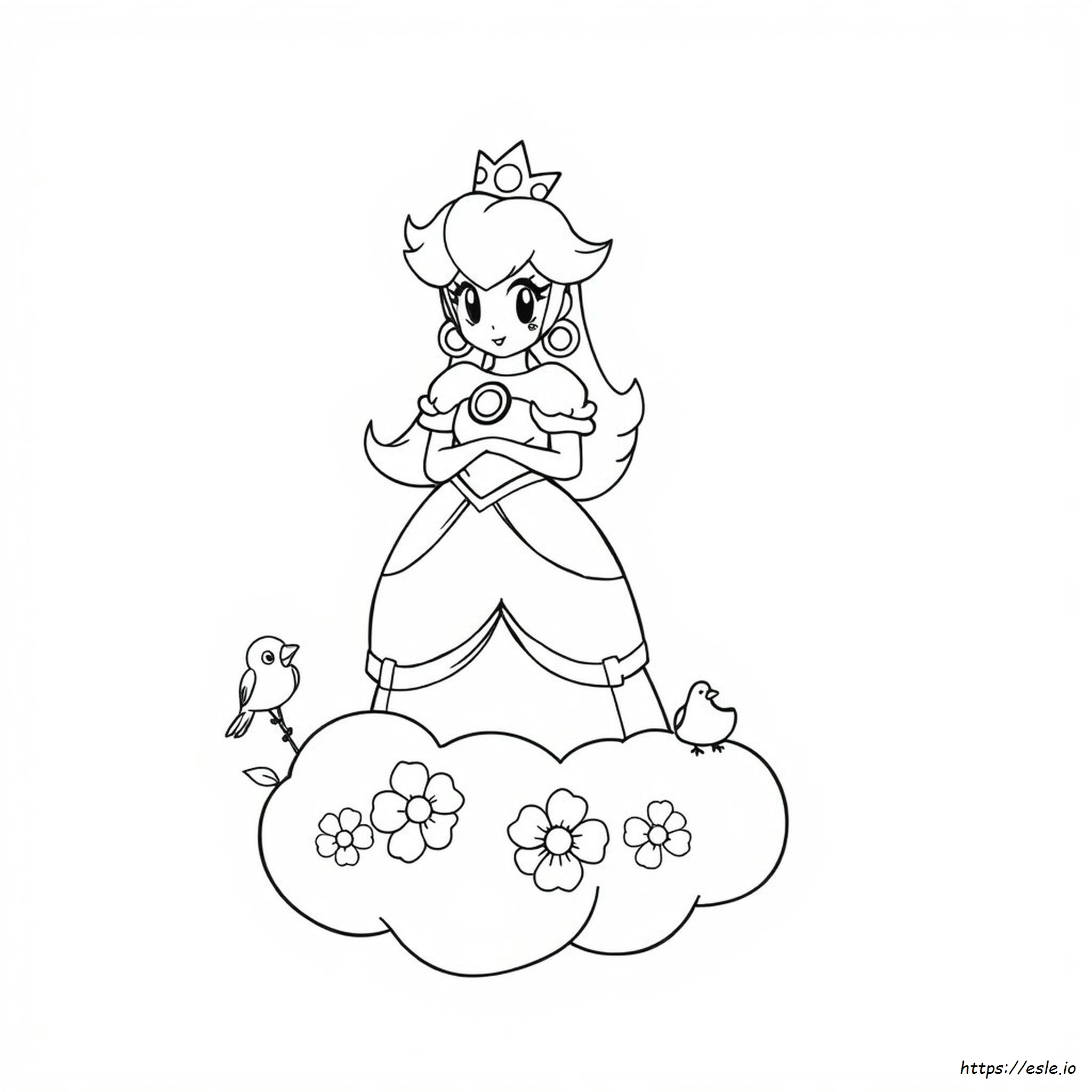 Disegno Da Colorare Di Principessa Peach