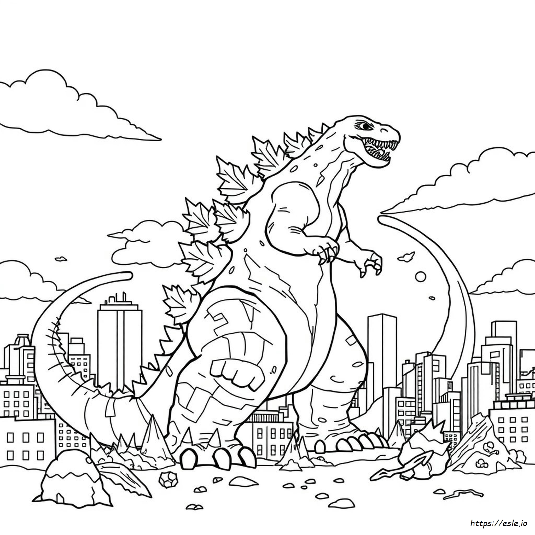 Disegni Da Colorare Godzilla Da Colorare E Stampare