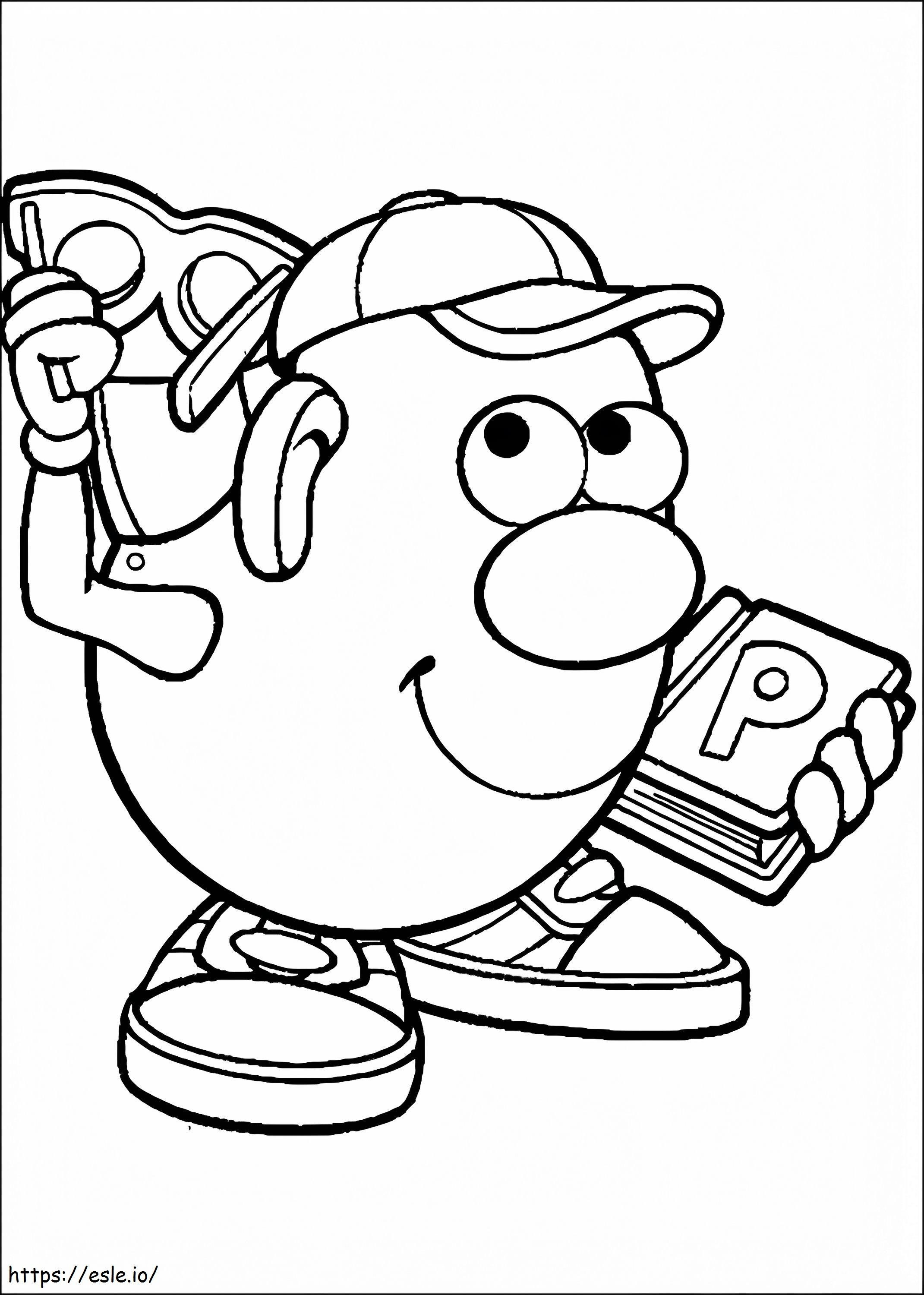 Mr. Potato Head Free Printable coloring page