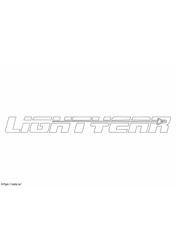 Lightyear-logo kleurplaat