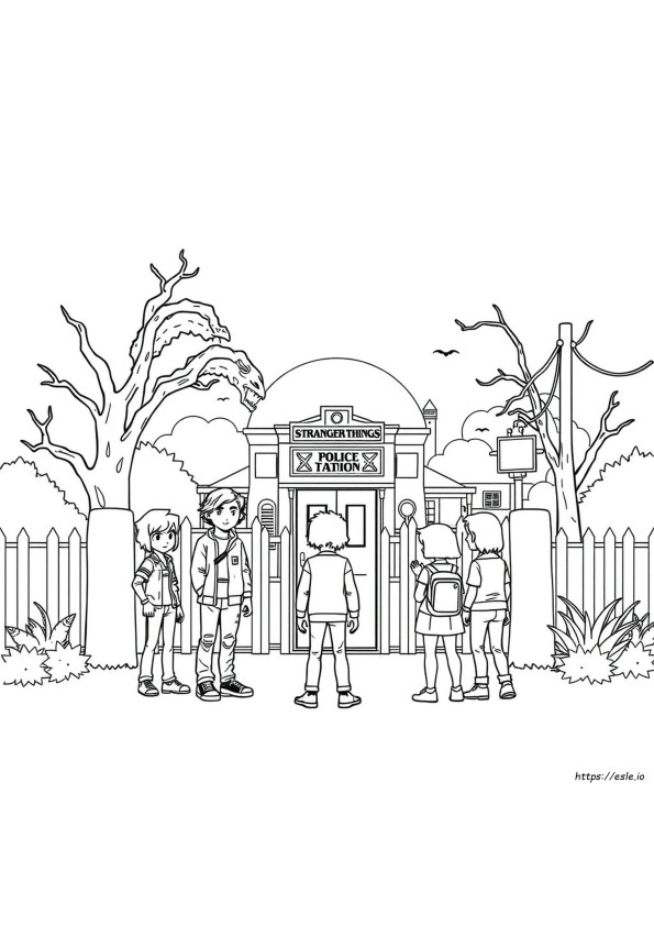 Stranger Things Para Colorir Grátis