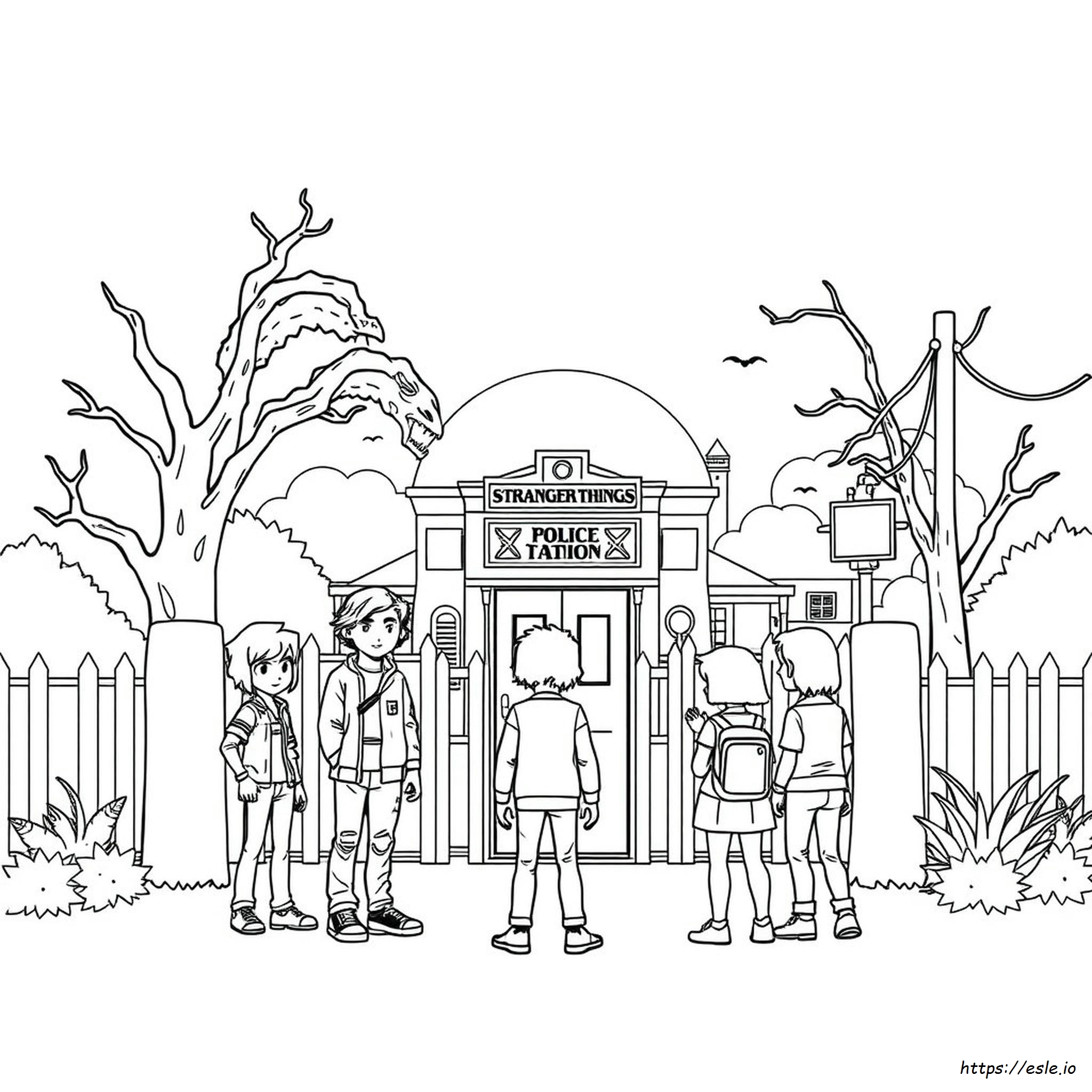 Stranger Things Coloring Pages Free