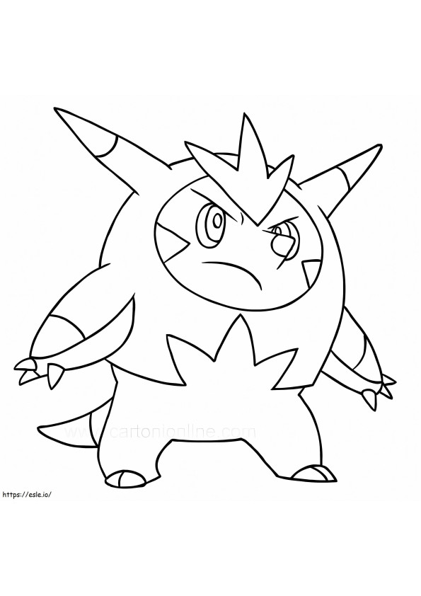 Printable Quilladin Pokemon coloring page