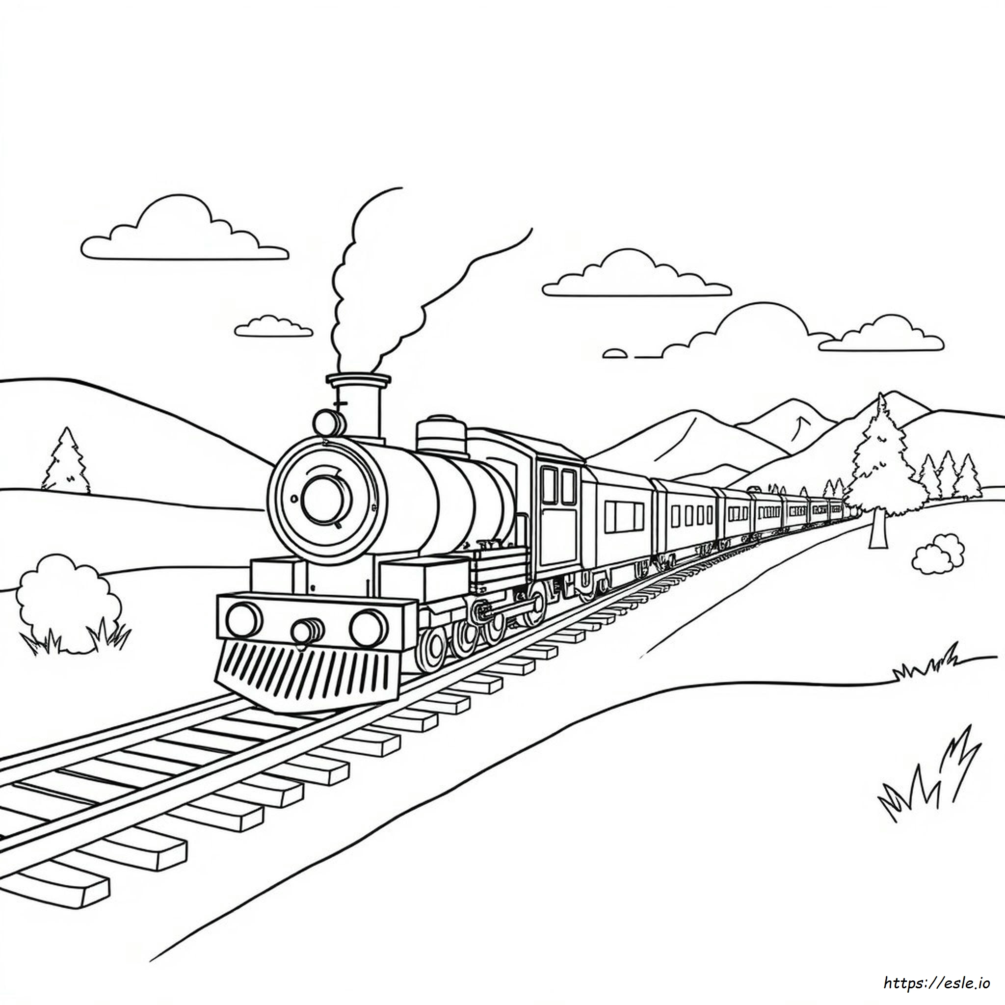 Train Coloring Pages Kids