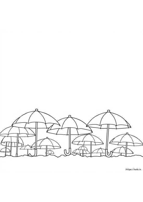 Coloriage Parapluie