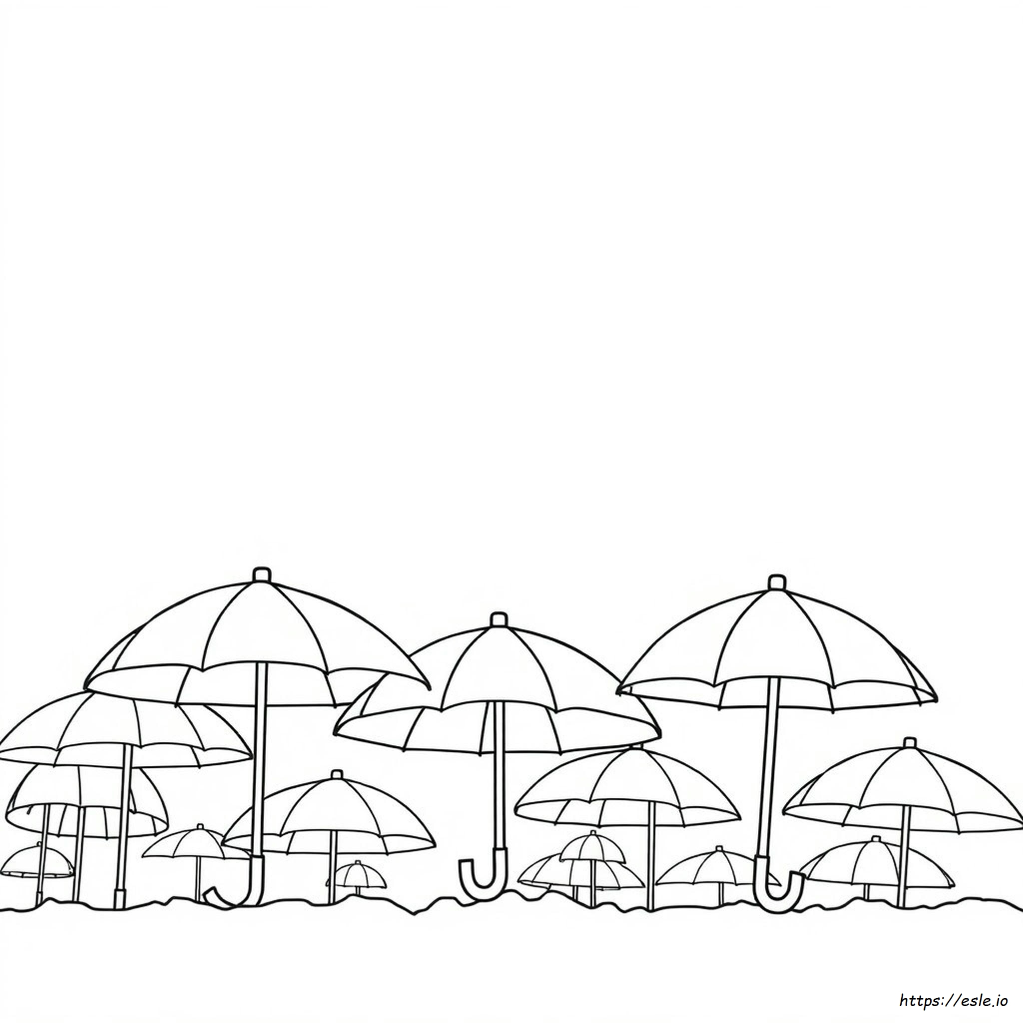 Umbrella Coloring Page