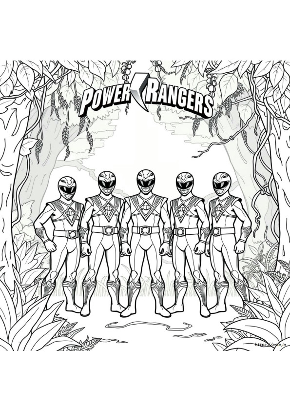 Power Rangers Jungle Fury Kleurplaten