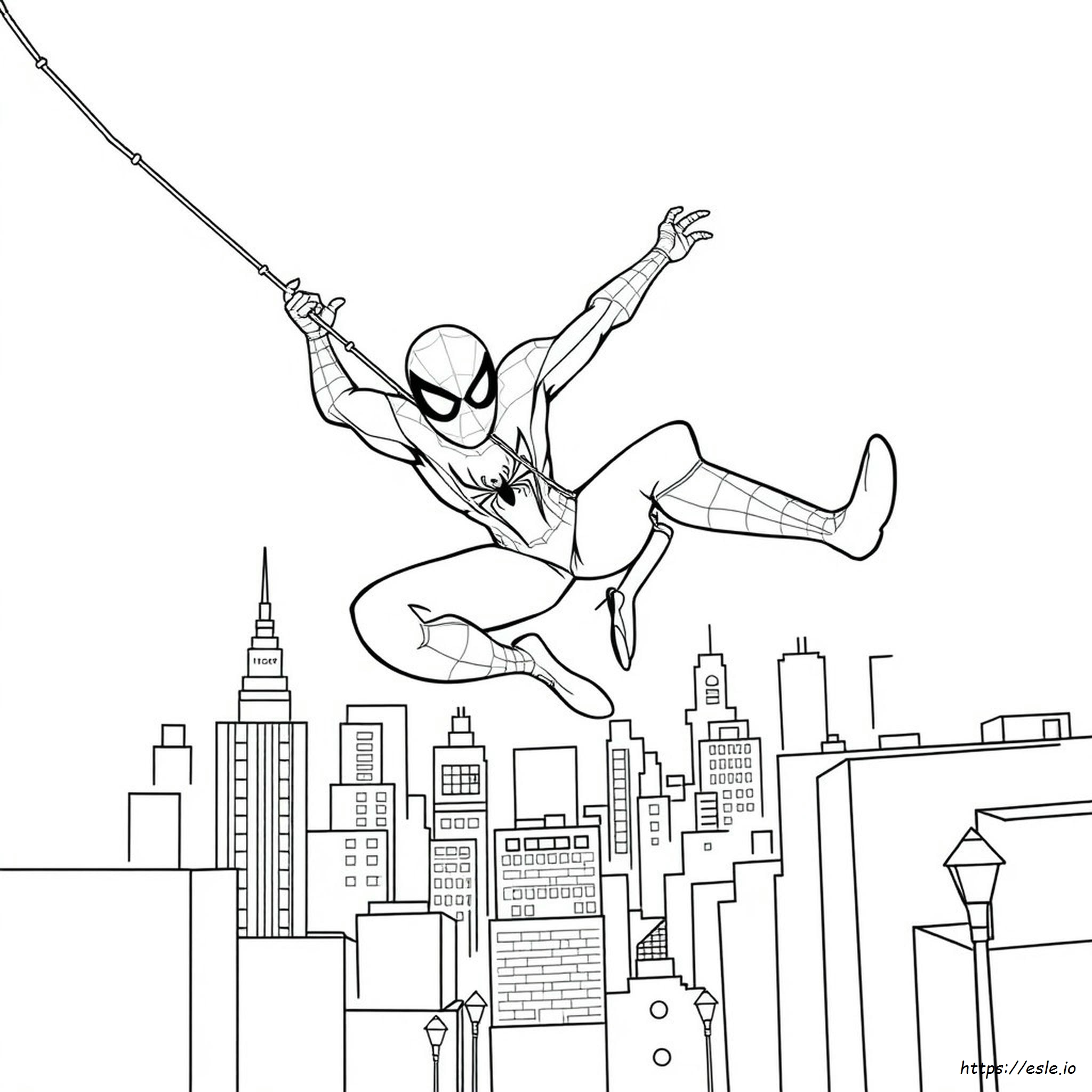 Spiderman Colouring In Pages
