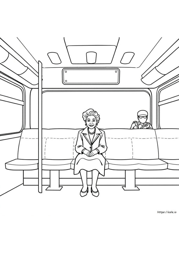 Rosa Parks Lembar Mewarnai Dapat Dicetak Gratis