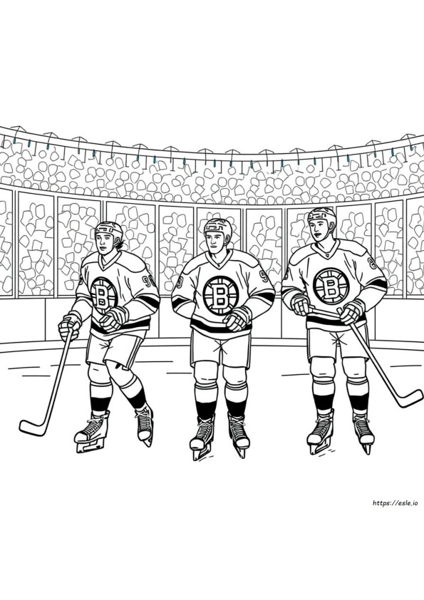 Halaman-Halaman Mewarnai Hoki Bruins