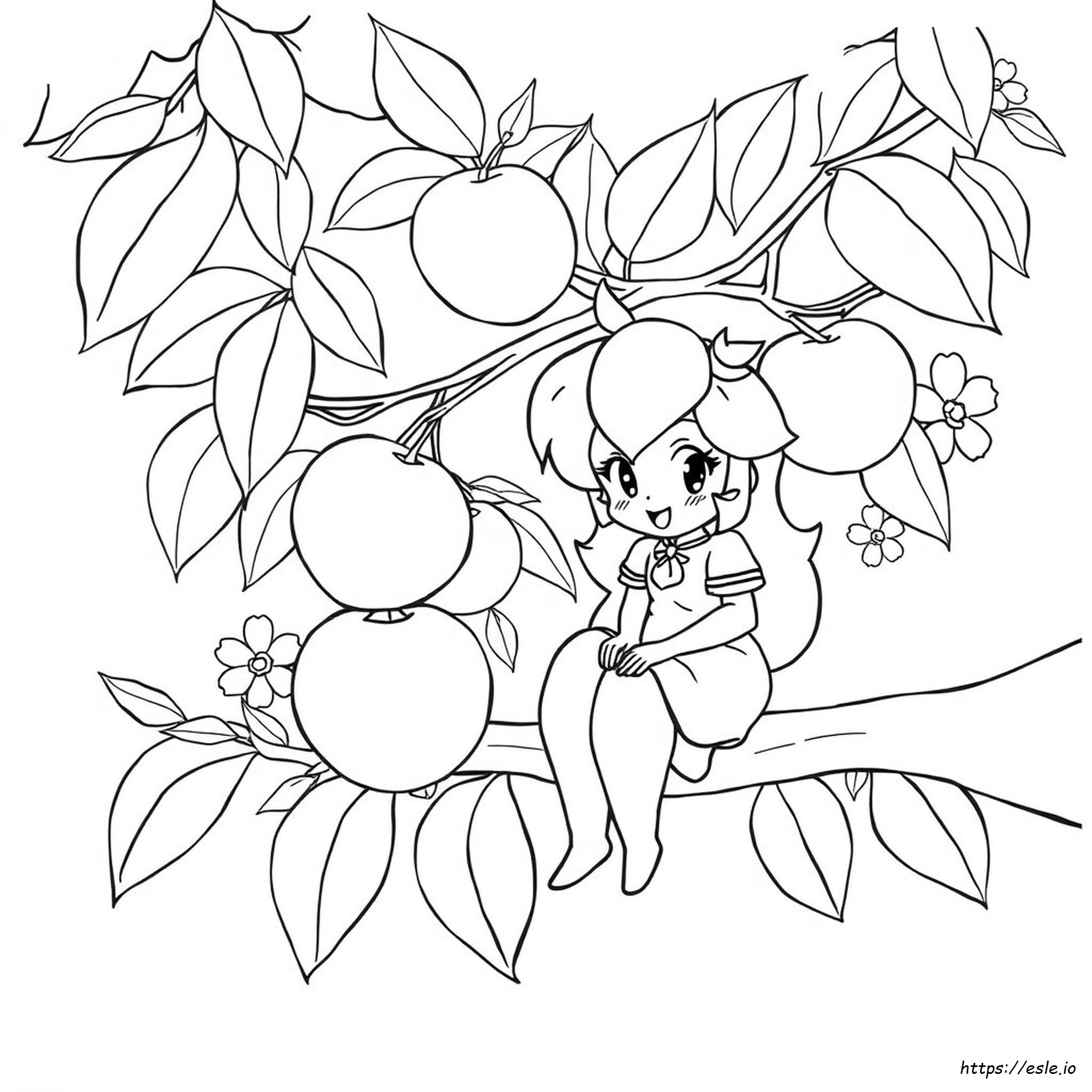 Peach Coloring Pages Printable