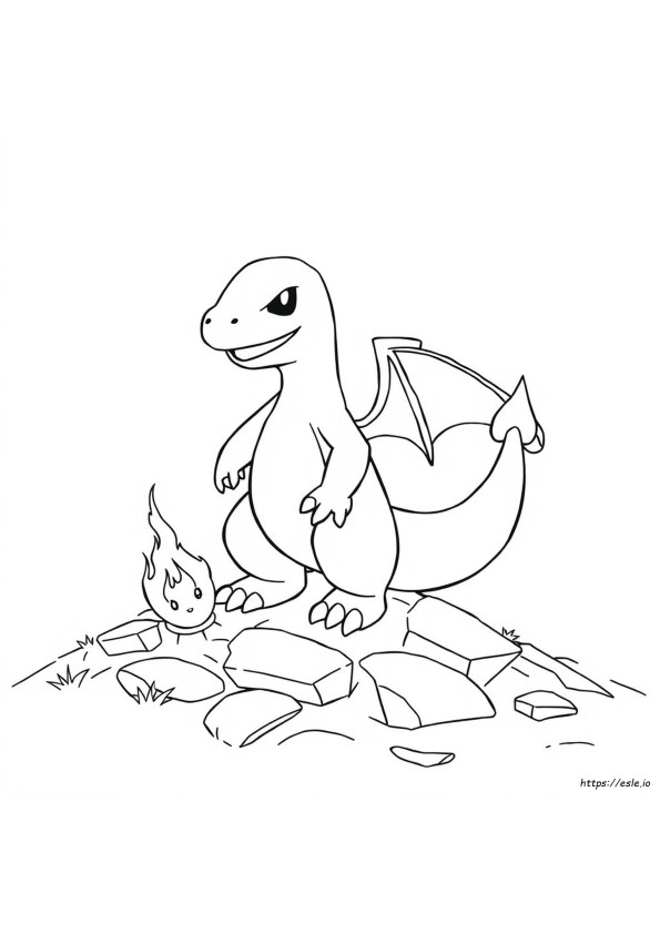 Gambar Mewarnai Charizard