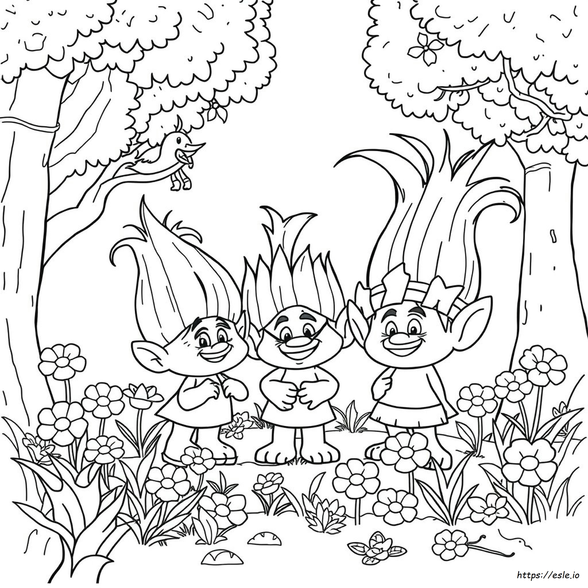 Trolls Dreamworks: Disegni Da Colorare