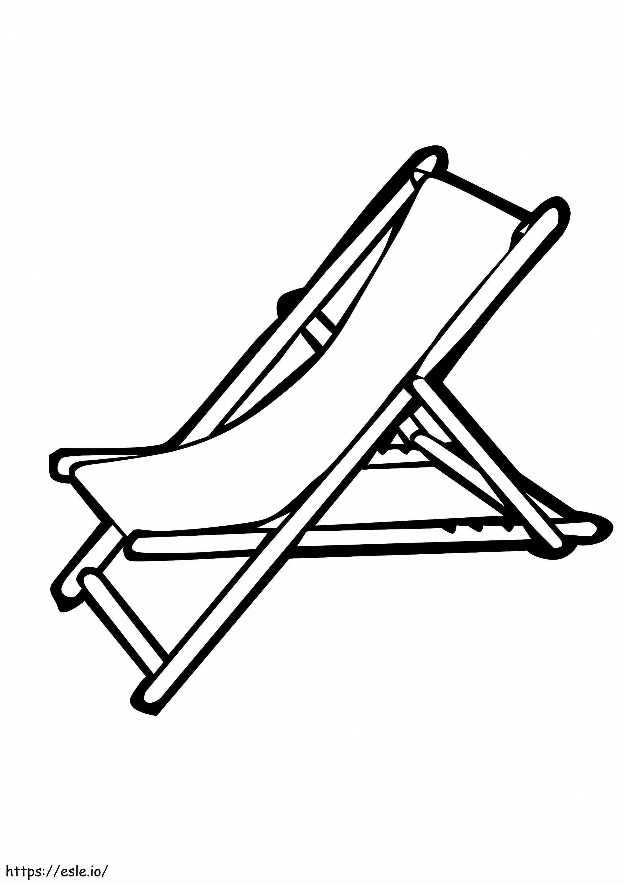 Łatwe krzesło plażowe kolorowanka
