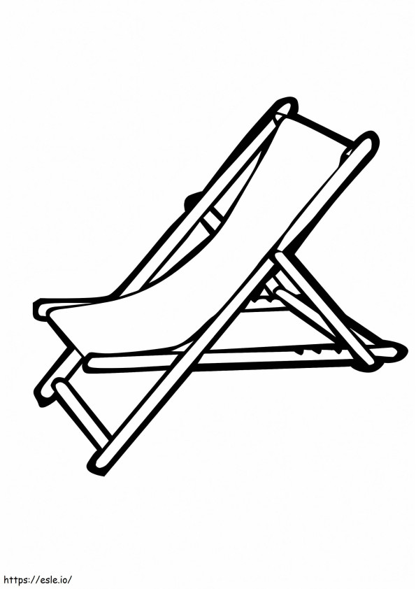 Łatwe krzesło plażowe kolorowanka