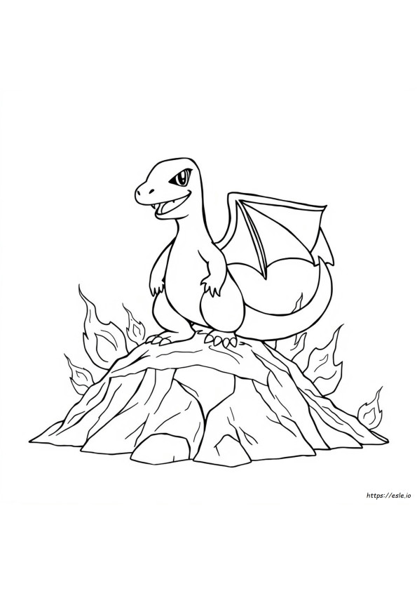 Charizard Gambar Mewarnai Dapat Dicetak