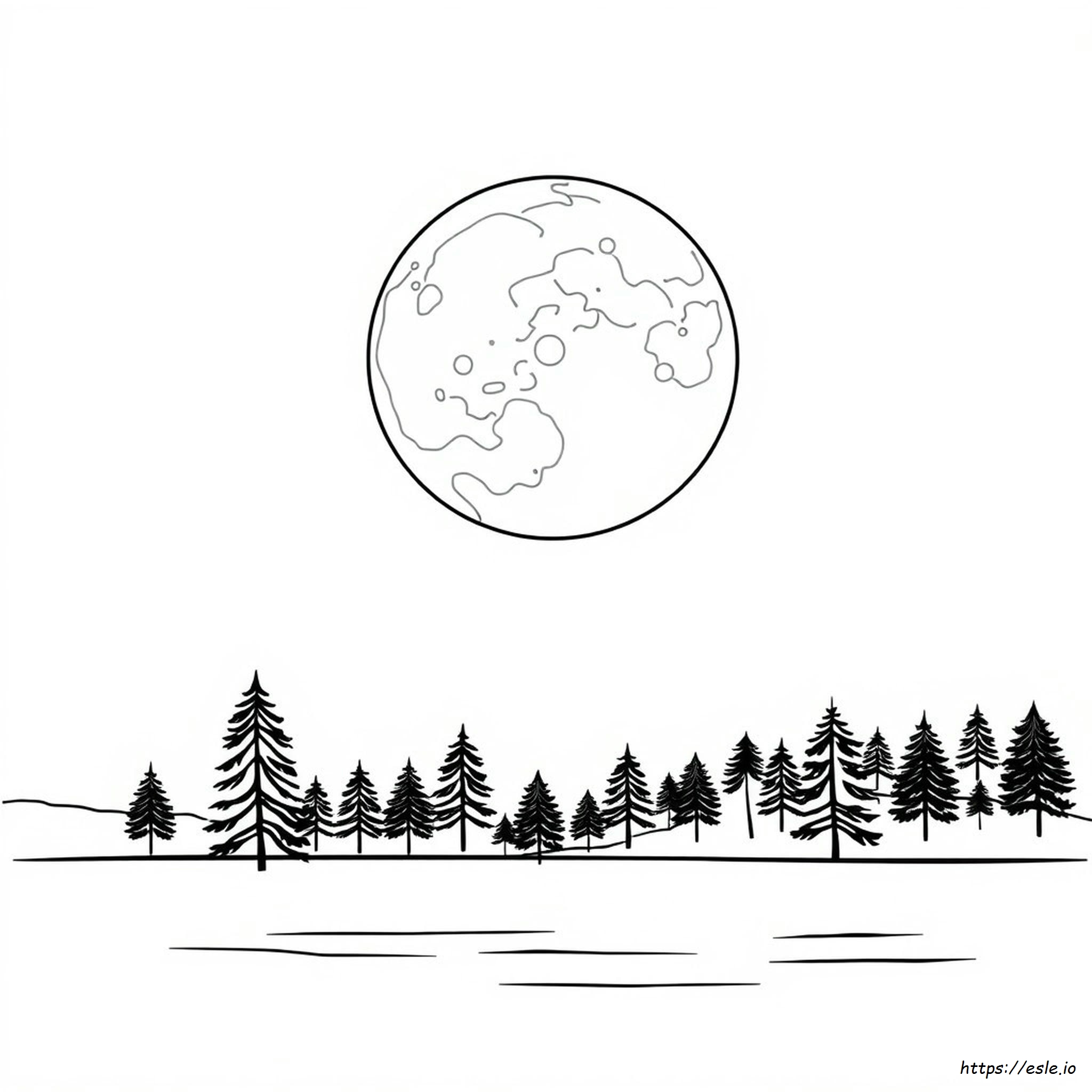 How To Color A Full Moon