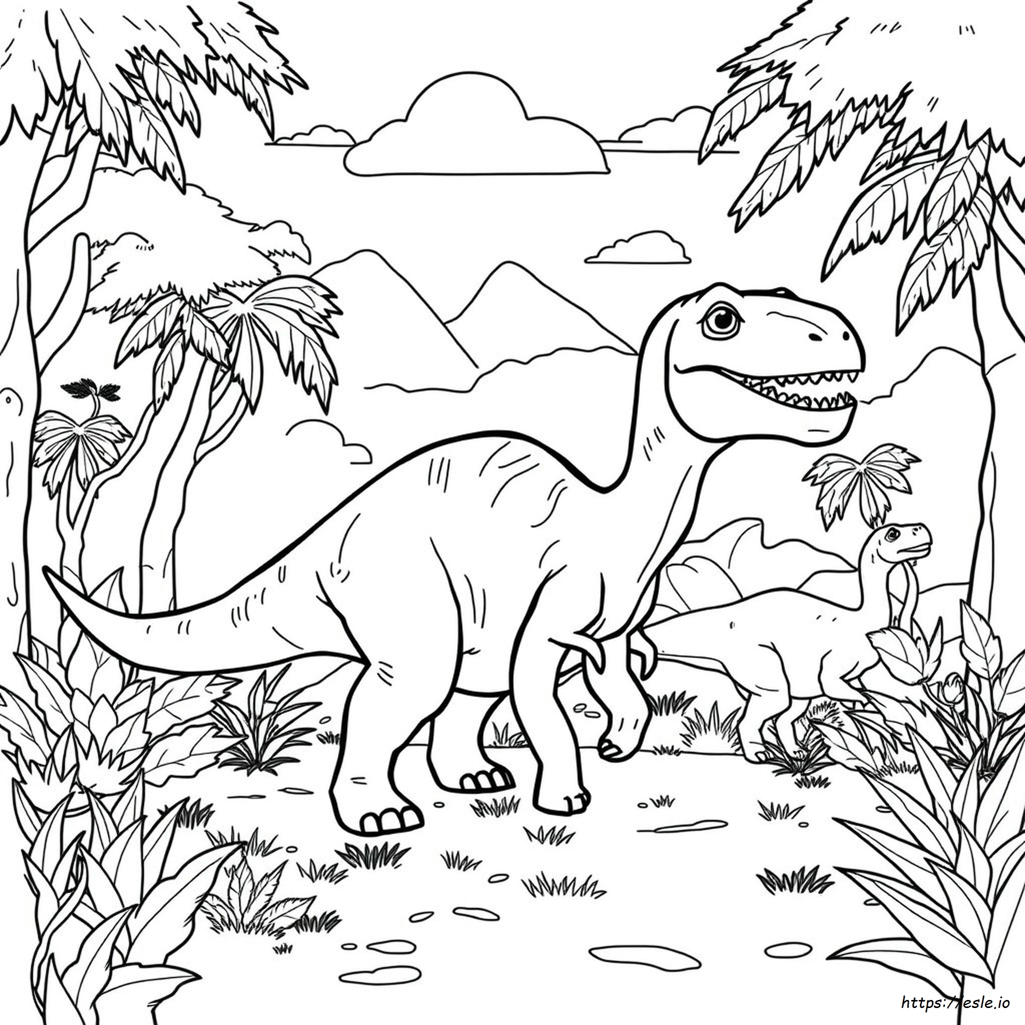 Dobry Dinozaur Kolorowanka
