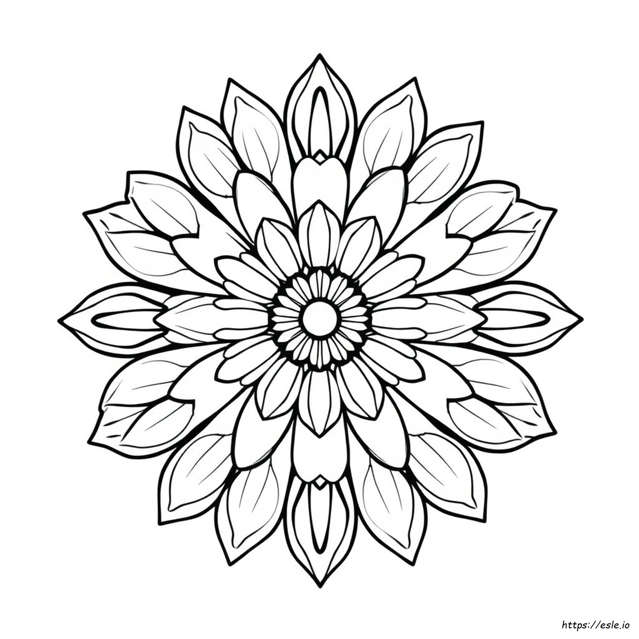 Mandala Floreale Da Colorare