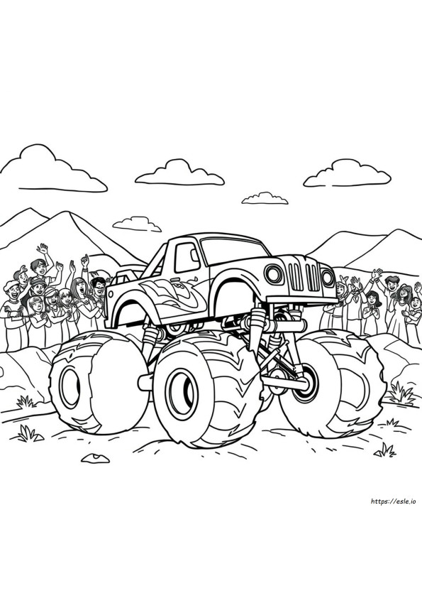 Disegni Di Monster Truck Da Colorare Gratis E Stampare