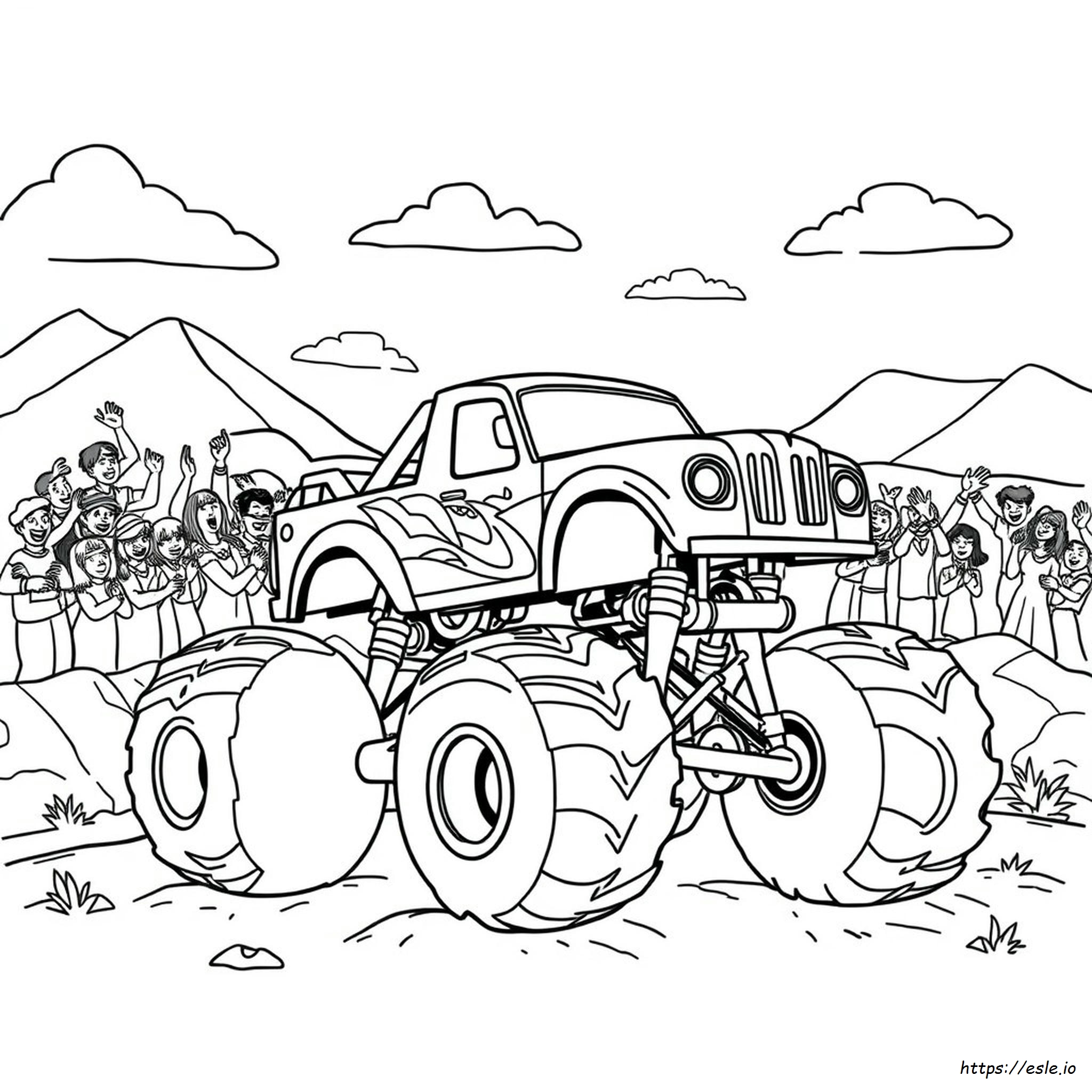 Monstertruck Kleurplaten Gratis Printbaar kleurplaat