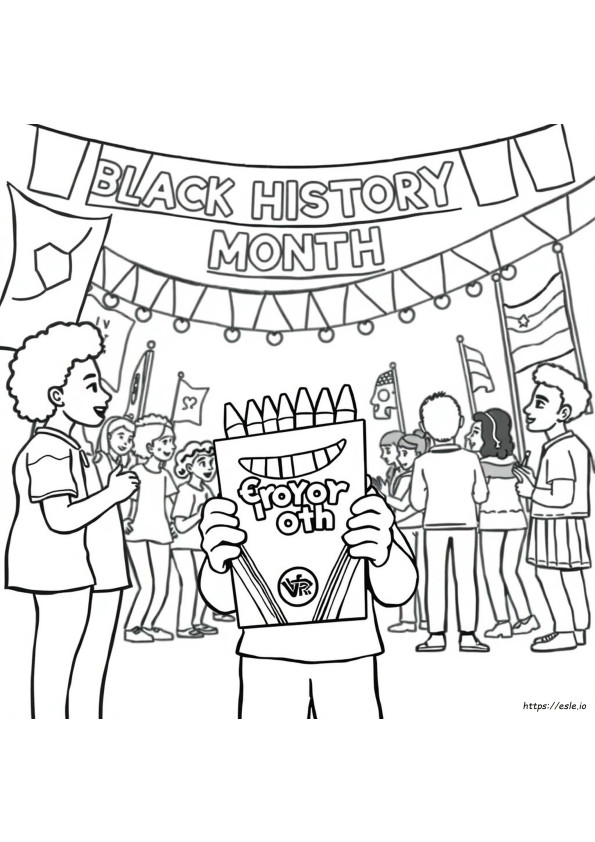 Pagine Da Colorare Crayola Storia Nera