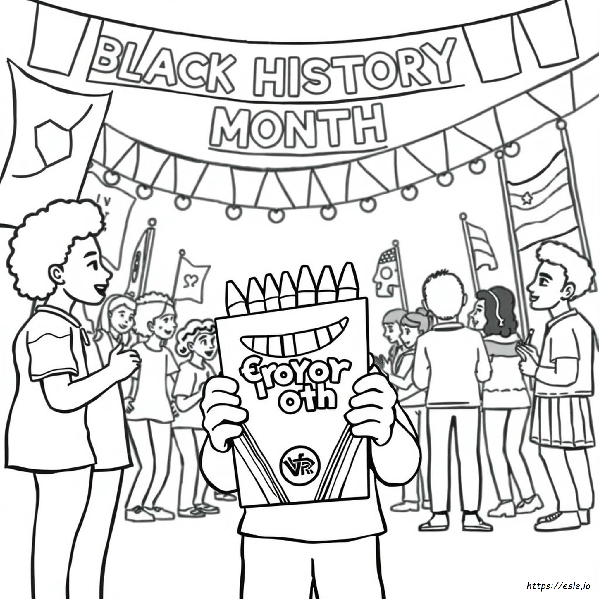 Pagine Da Colorare Crayola Storia Nera