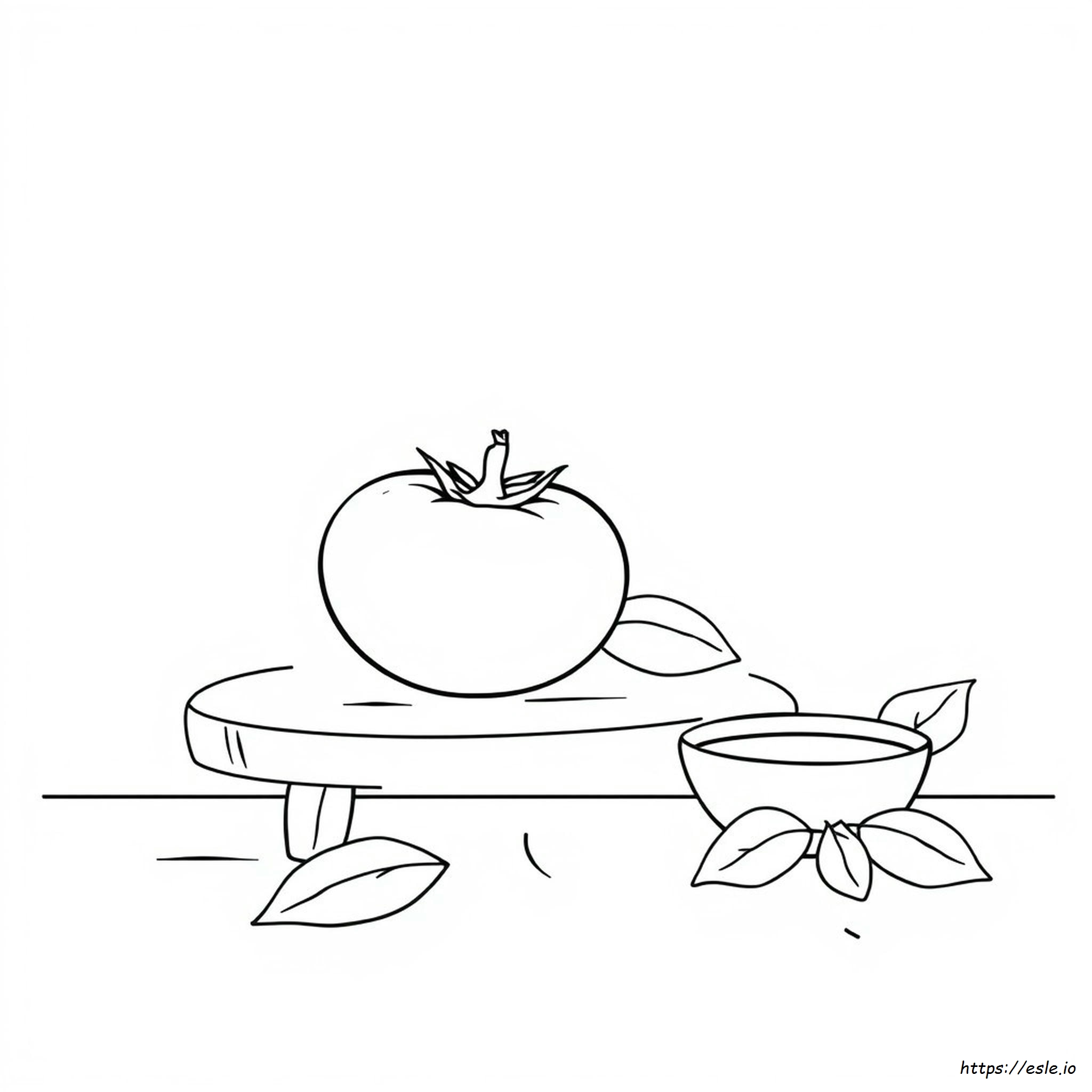 Disegno Di Pomodoro Da Colorare