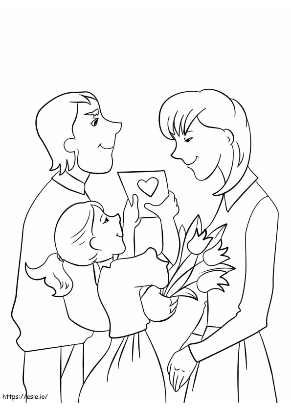 For Mothers Day coloring page