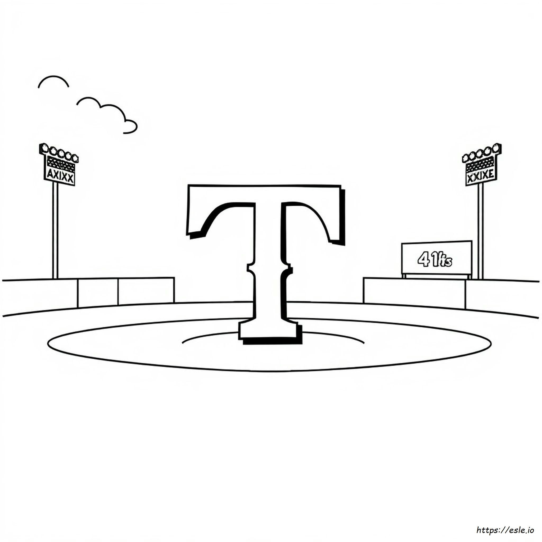 Texas Rangers Colorized Logo Texas Rangers De Colorat