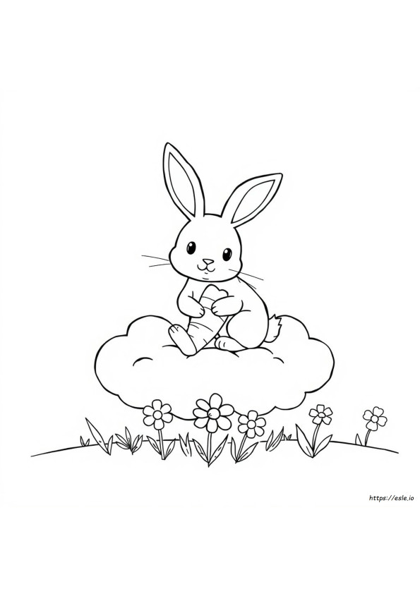 Rabbit For Colouring