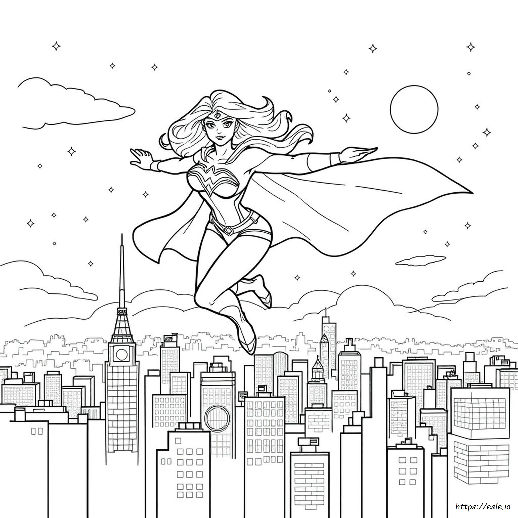 Superwoman Coloring