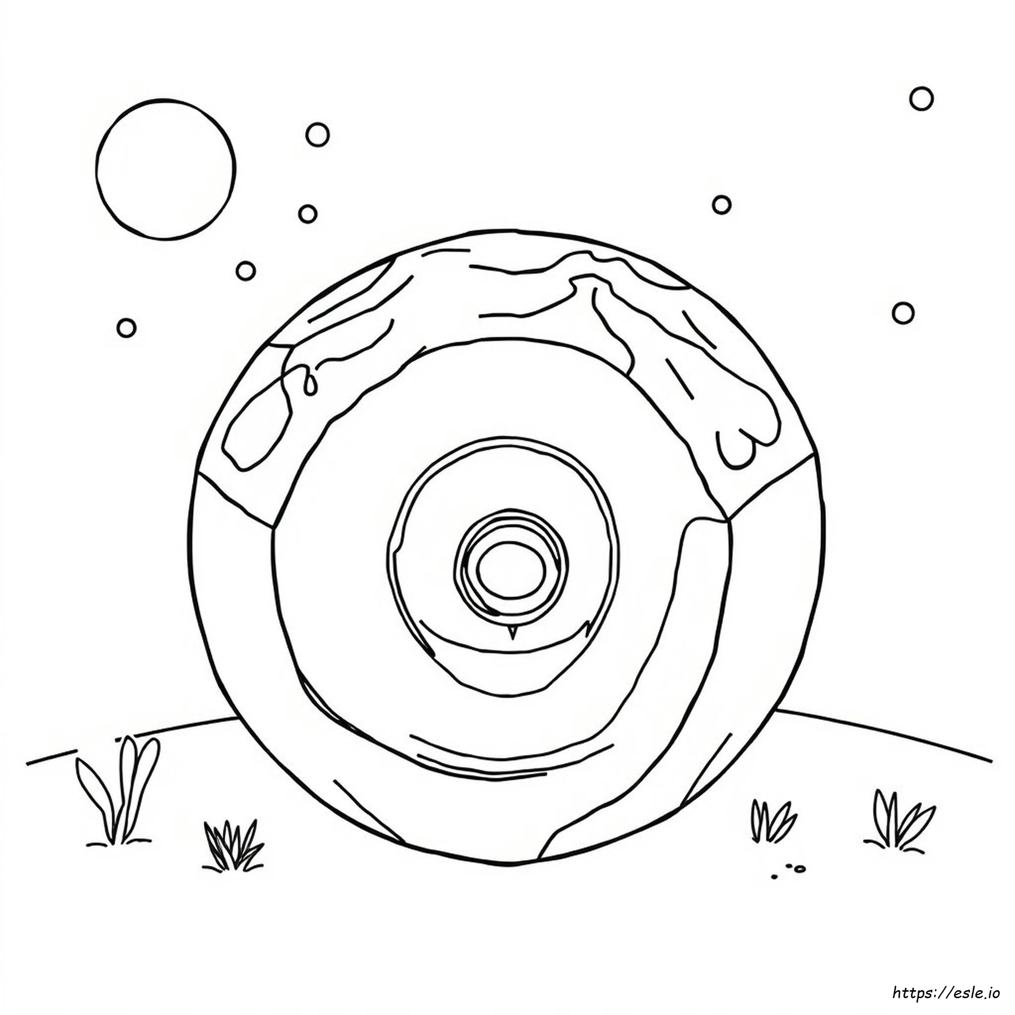 Layers Of Earth Coloring Page