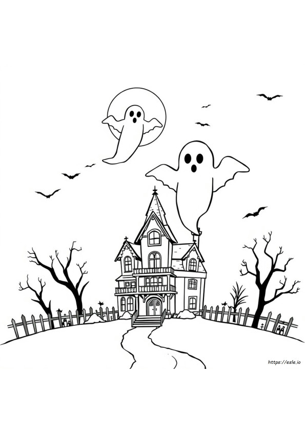 Halaman Halloween Untuk Mewarnai Dapat Dicetak