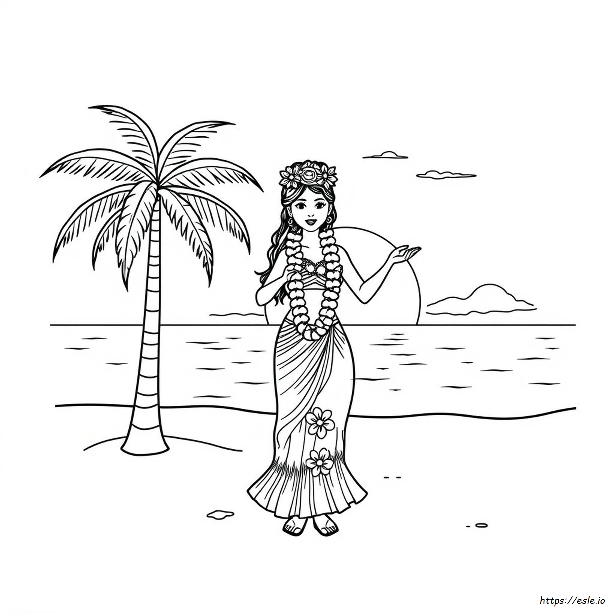 Dibujos Hawaianos Para Colorear