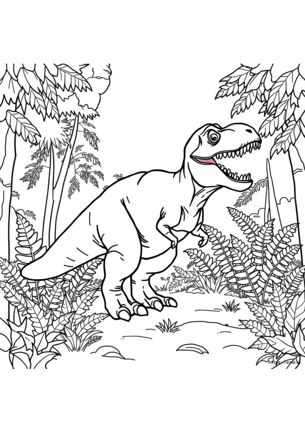 T Rex Coloring Sheet