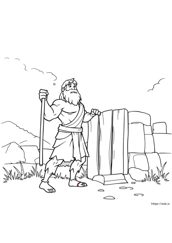 Samson Alkitab Mewarnai Gambar