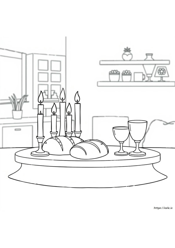 Gambar Mewarnai Shabbos