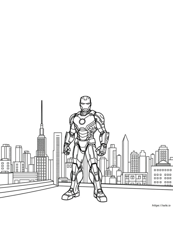 Gratis Printbare Ironman Kleurplaten