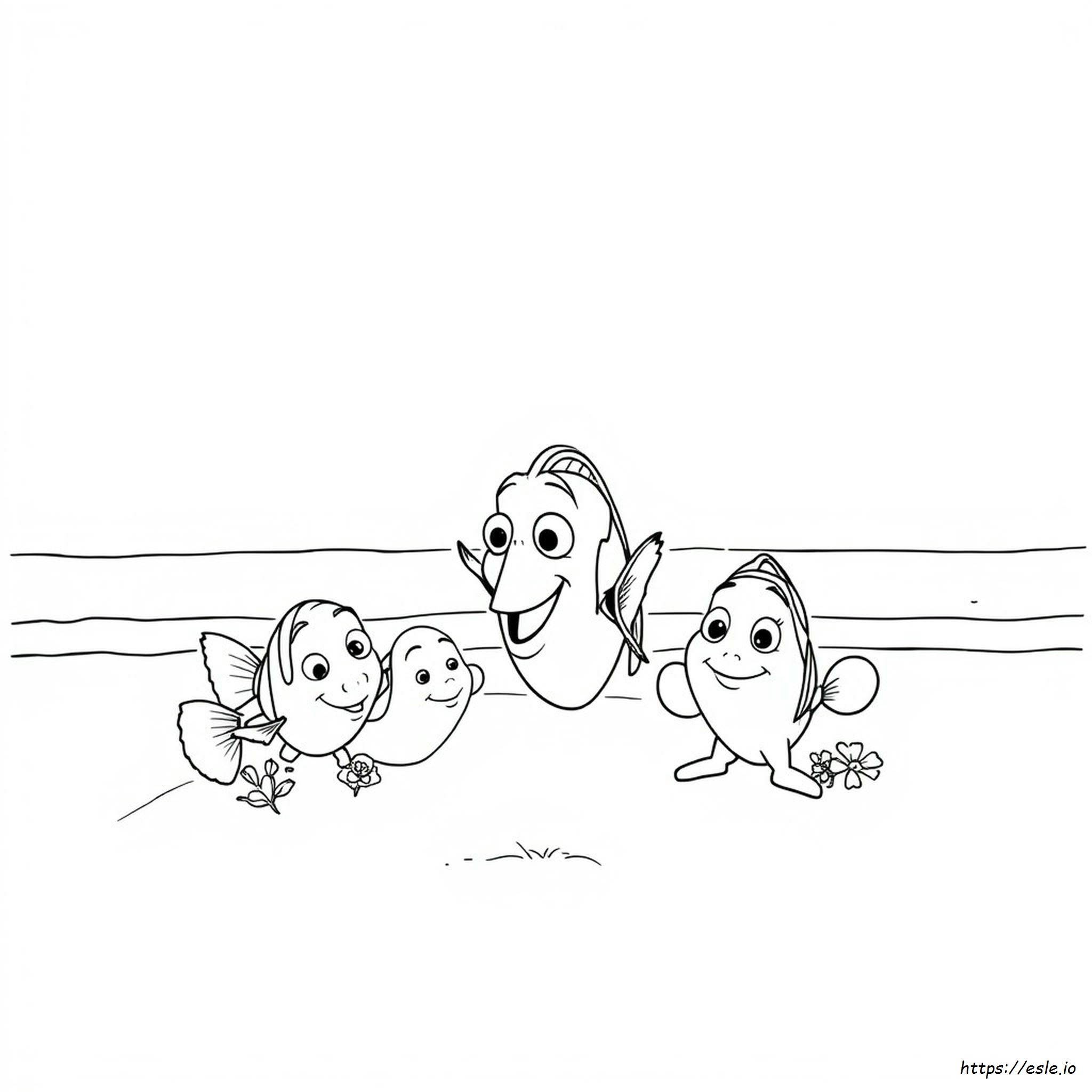 Free Coloring Pages Dory