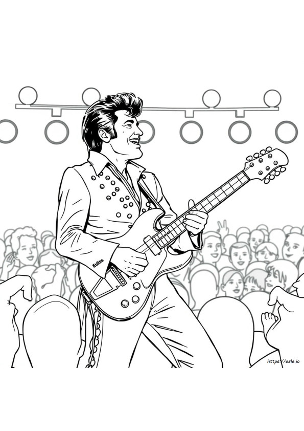 Gambar Mewarnai Elvis
