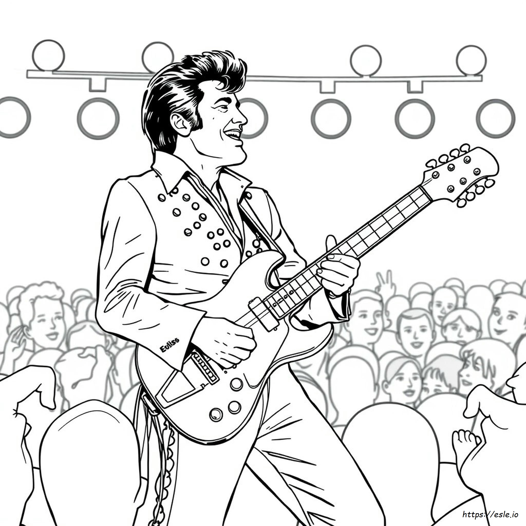 Elvis Da Colorare