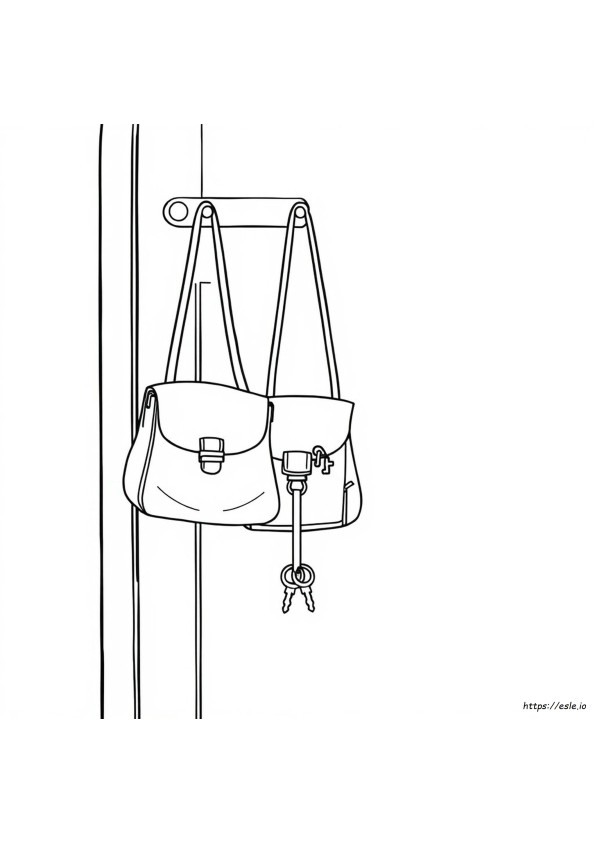 Gambar Mewarnai Tas Tangan