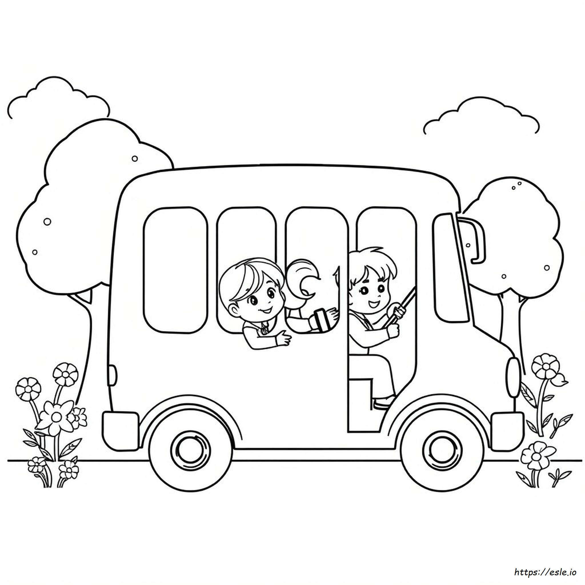 Dibujos Para Colorear De Transporte Para Jardín De Infancia