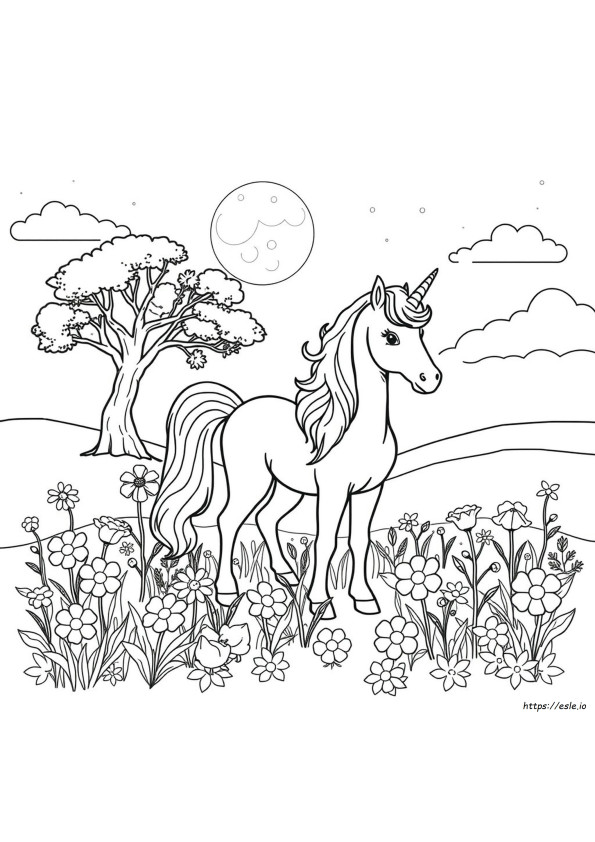 Unicorn Fantasy Coloring Pages