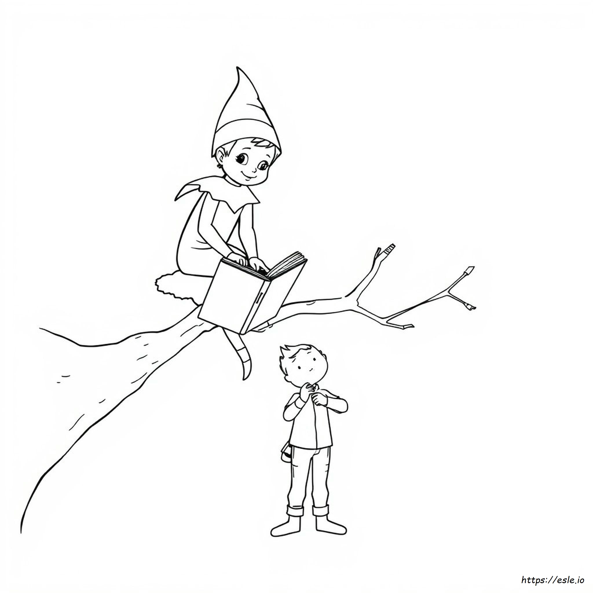 Elf Auf Dem Regal Junge Ausmalbilder